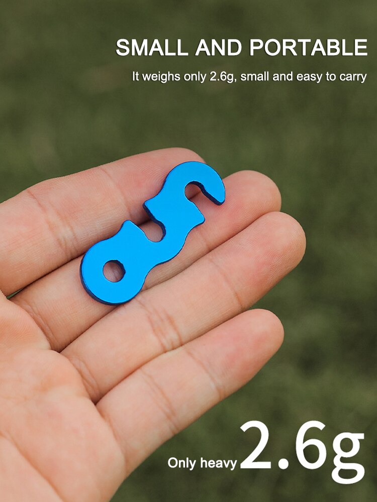 Cheap Goat Tents 10pcs Adjustable Camping Tent Cord Rope Buckle S Type Tensioners Fastener Outdoor Canopy Adjustable Length Fixing Ring Tent Accessories 